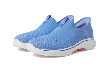 Женские кроссовки SKECHERS Performance Go Walk 7 City Lights Hands Free Slip-Ins purple/pink