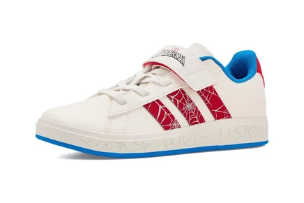 Детские кроссовки adidas Kids Grand Court Spider-Man, бело-красно-голубые