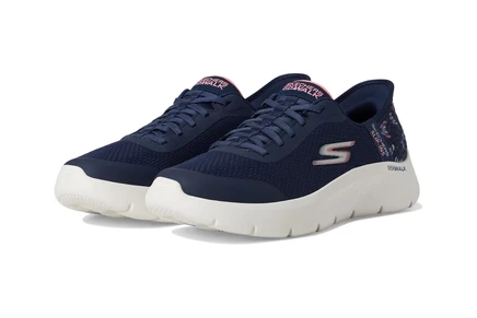 Женские кроссовки SKECHERS Performance Go Walk Flex Eva Hands Free Slip-Ins navy/pink