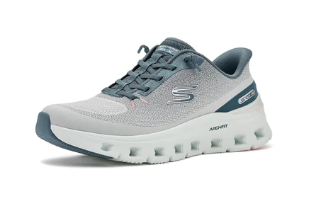 Женские слипоны Skechers Arch Fit, светло-серые мульти