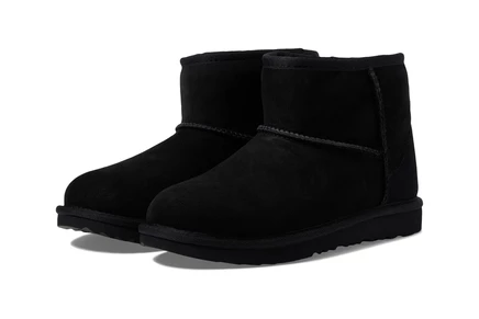 Унисекс ботинки UGG Kids Classic Mini II, черные