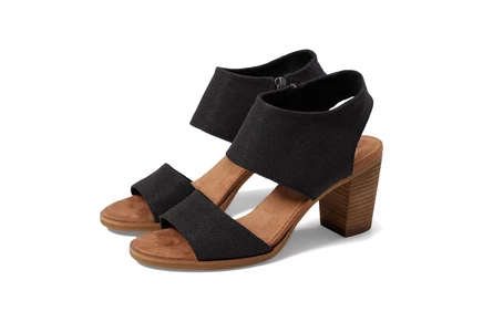 TOMS Majorca Cutout black woven
