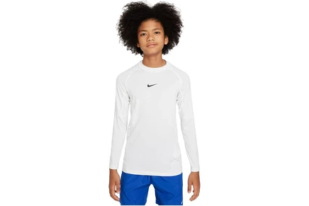 Детский лонгслив Nike Pro Dri-Fit, бело-черный