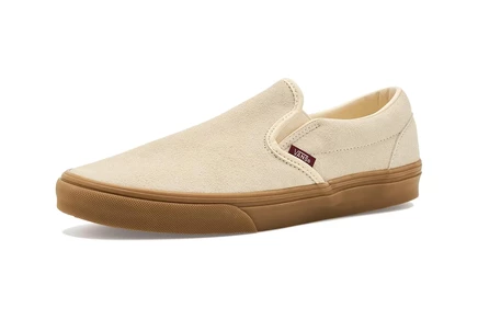 Мужские слипоны Vans Classic Slip-On, кремовые/бордовые