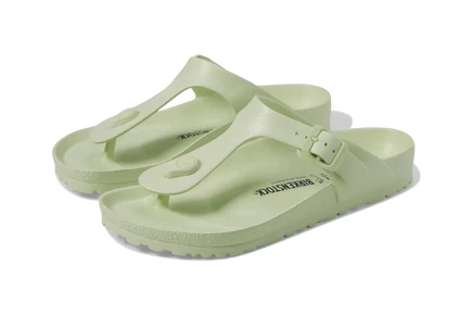 Женские сандалии Birkenstock Gizeh, салатовые