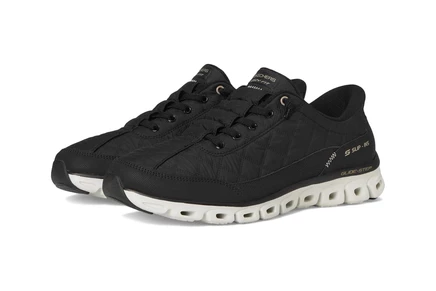 Женские кроссовки Skechers Glide-Step At Ease без шнуров, черные