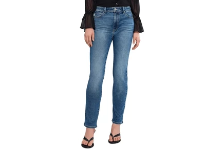 Джинсы AG Jeans Mari Mid-Rise Slim Straight Jeans in Charmed