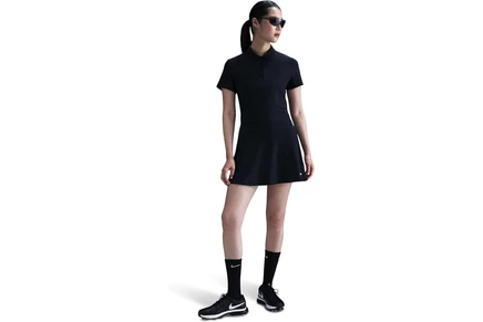 Женская рубашка-поло Nike Victory Dri-FIT, черно-белая