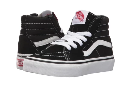 Детские кеды Vans SK8-Hi, чёрно-белые