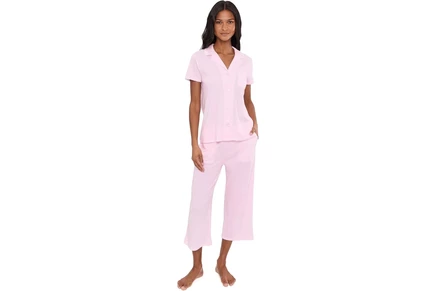 Пижама Karen Neuburger Petite Short Sleeve Notch Top & Capri Pajama Set