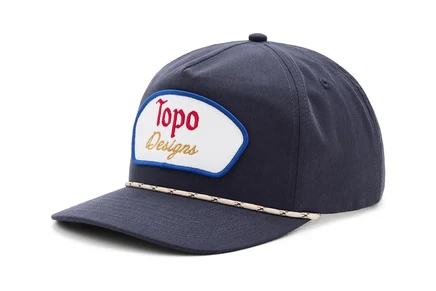 Унисекс кепка Topo Designs Twill Rope Cap, темно-синий