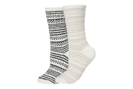 Носки Barefoot Dreams Cozychic  Checkered Stripe Sock Set