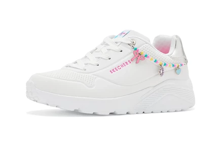 Кроссовки для детей Skechers Kids Uno Lite 310423L, бело-серебристые