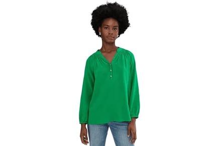 Lilly Pulitzer Elsa Top bamboo green