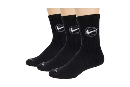 Носки Nike Crew Everyday Bball 3-Pair Pack (Big Kid/Adult)