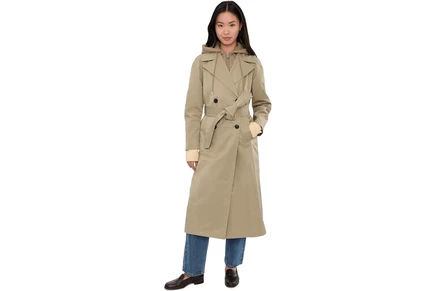 Женский тренч Avec Les Filles Maxi Raglan, шалфейовый