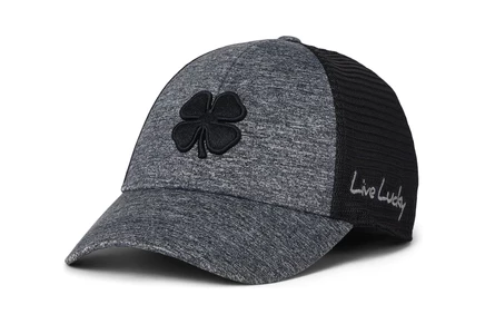 Black Clover Lucky Heather Mesh Grey Hat grey heather hat/black mesh/3d black clover