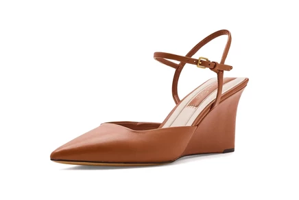 Женские сандалии Franco Sarto Cherie Strappy кожаные, коньячные