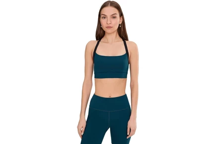Женский спортивный бюстгальтер Brooks Luxe Strappy, черный