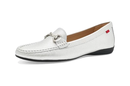 Женские лоферы Marc Joseph New York Carter Road, серебристые