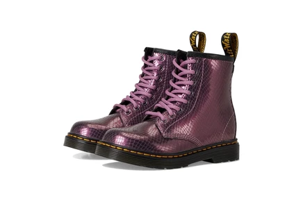 Детские ботинки Dr. Martens 1460 на шнуровке, розовые