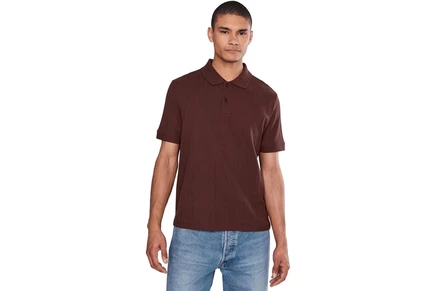 Поло Vince Drop Needle Stripe Short Sleeve Polo