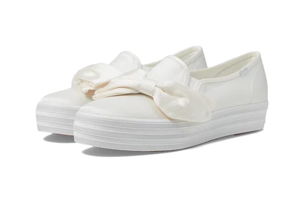 Женские кроссовки Keds Triple Decker white bow celebrations
