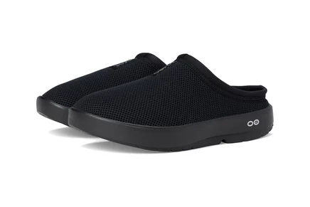 Женские кроссовки OOFOS OOcoozie Sport Mule Shoe black