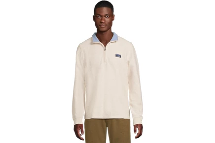Толстовка L.L.Bean Lakewashed Double-Knit Quarter-Zip Long Sleeve
