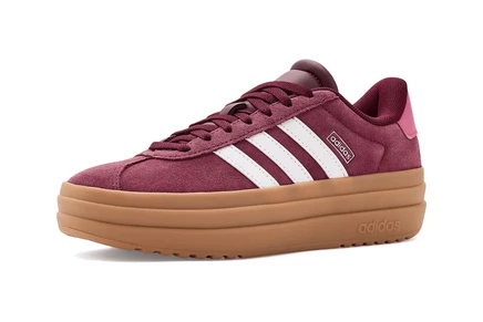 Детские кроссовки adidas VL Court Bold, красно-бело-розовые