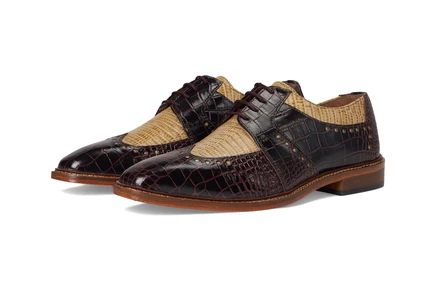 Мужские оксфорды Stacy Adams Travato Wingtip, тауп мульти