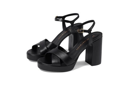 Stuart Weitzman Dayna Platform Sandal black