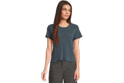 Женская футболка Toad&Co Foothill Pointelle Short Sleeve Baby Tee