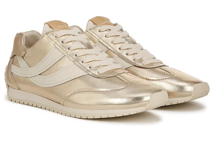 Женские кожаные кроссовки Vince Oasis Runner, золотистые