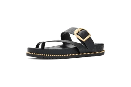 Женские слайдеры Vince Camuto Camilo с пряжкой, черные