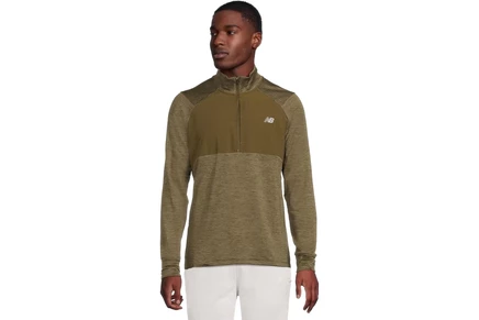 Лонгслив New Balance Athletics Heat Grid 1/2 Zip