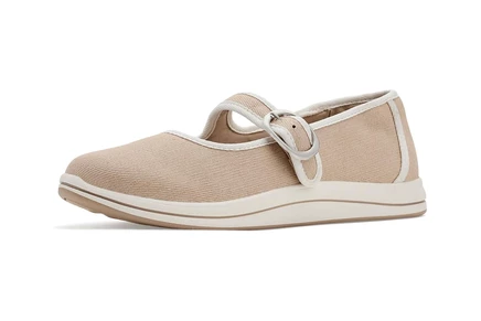 Женские балетки Clarks Breeze Janey с ремешком, песочные