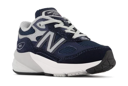 New Balance Kids 990V6 (Infant/Toddler/Little Kid) navy/silver 1