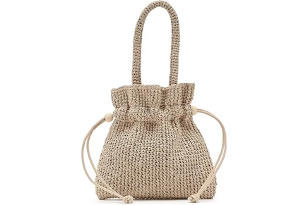 Loeffler Randall Kylie Drawstring Pouch natural