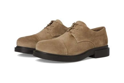 Мужские оксфорды ECCO Seoul Plain Toe, коричневые замшевые