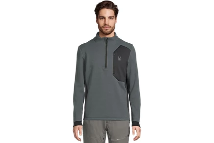Мужская флисовая толстовка Spyder Bandit 1/2 Zip, сланцево-синяя