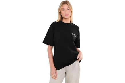 Женская футболка AllSaints Eliana Etta, черная