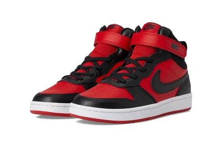 Кроссовки для малышей Nike Court Borough Mid 2, красно-черно-белые