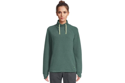 Женский свитшот L.L.Bean Ridgeknit Crossneck Pullover