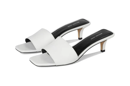 MICHAEL Michael Kors Merriam Kitten Sandal optic white