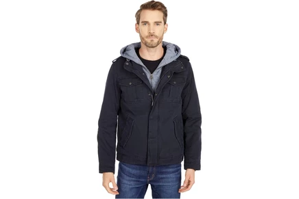 Куртка Levis Two-Pocket Hoodie with Zip Out Jersey Bib/Hood and Sherpa Lining