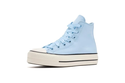 Женские высокие кеды Converse Chuck Taylor All Star Lift Platform, голубые/молочные/черные