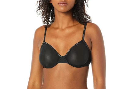 Женский бюстгальтер Calvin Klein Sheer Marquisette, черный