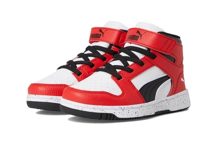 Детские кроссовки Puma Rebound Layup Mid, бело-красные
