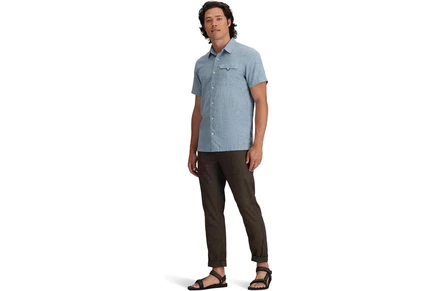 Мужская рубашка Royal Robbins Hempline Spaced Short Sleeve mountain spring